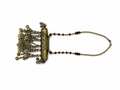Antique Gold Cylinder Pendant Necklace